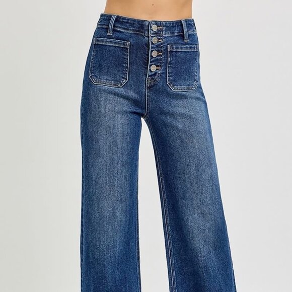 RISEN BUTTON UP DENIM 5/27 7/28 9/29 NWT - Picture 1 of 3